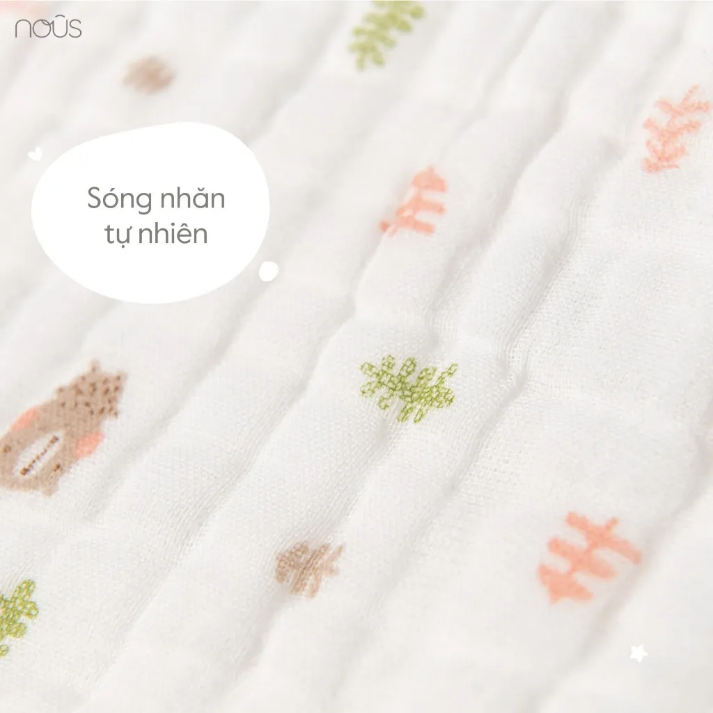Ảnh Khăn tắm Nous xô Muslin 6 lớp ( 110x110cm ) 2