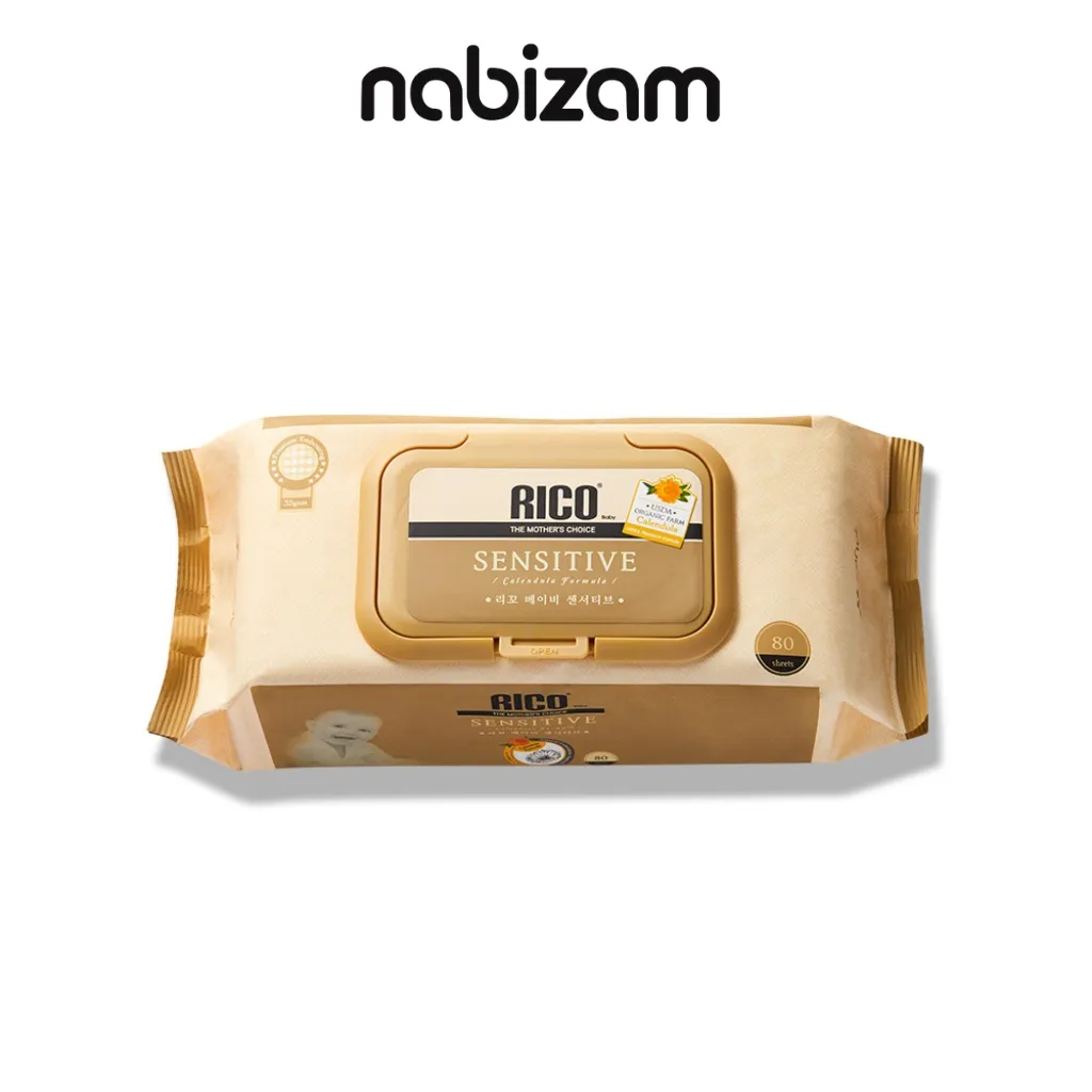 Ảnh Khăn ướt em bé RICO Sensitive an toàn, lành tính phù hợp với mọi loại da 1
