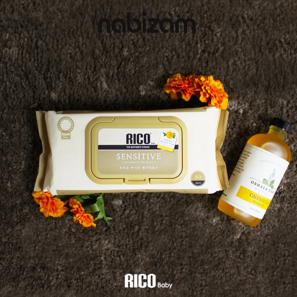 Ảnh Khăn ướt em bé RICO Sensitive an toàn, lành tính phù hợp với mọi loại da 3