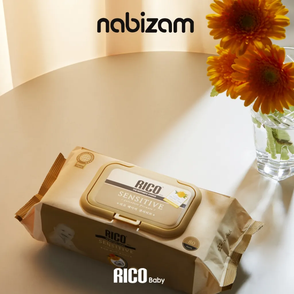 Ảnh Khăn ướt em bé RICO Sensitive an toàn, lành tính phù hợp với mọi loại da 4