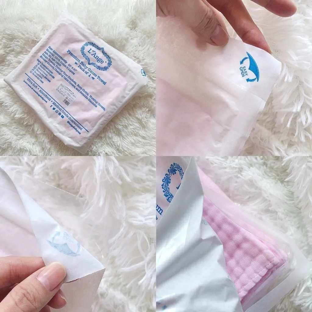 Ảnh Khăn vải bông L'Ange cho bé nhiều size và màu 4