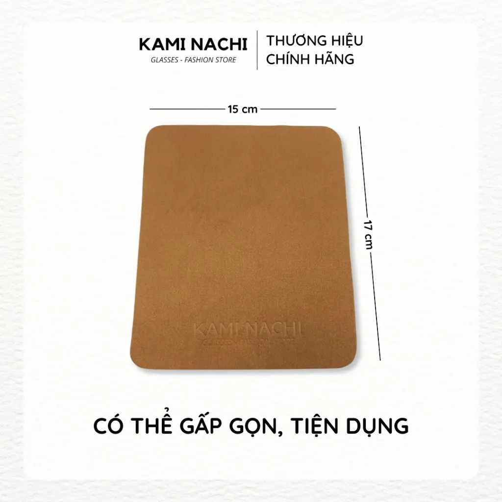 Ảnh Khăn vi sợi lau kính cao cấp chuyên dụng KAMI NACHI - Lau mắt kính cận, mặt kính điện thoại 1