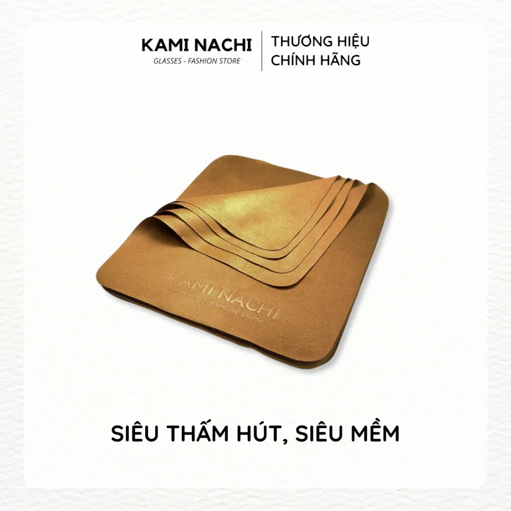 Ảnh Khăn vi sợi lau kính cao cấp chuyên dụng KAMI NACHI - Lau mắt kính cận, mặt kính điện thoại 3