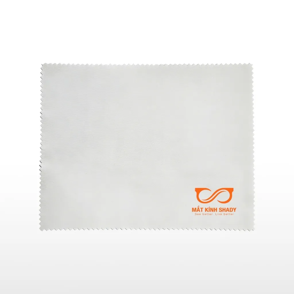 Ảnh Khăn Xám / Trắng Lau Kính Chất Vải Mịn SHADY (Nhiều màu) 2