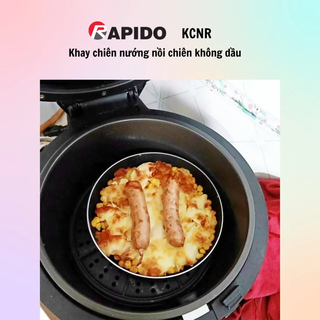 Ảnh Khay lót chiên nướng Rapido men ceramic chống dính Rapido - 100% chính hãng 4