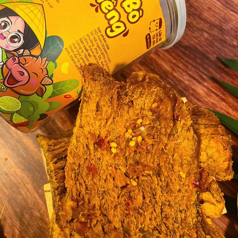 Ảnh Khô bò miếng chua cay Trạm ngọt Yumi đồ ăn vặt thịt chanh ớt thơm ngon 2