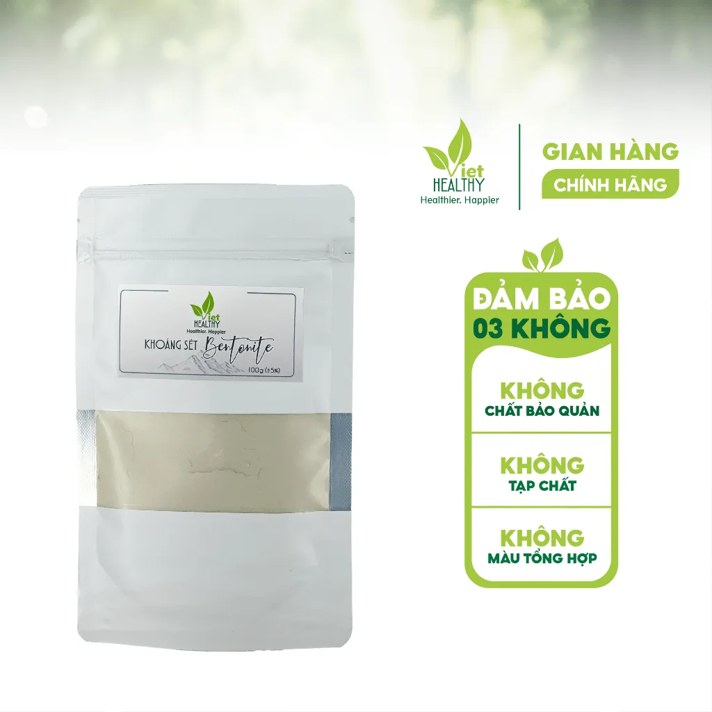 Ảnh Khoáng sét Bentonite Clay Viet Healthy 100g 1