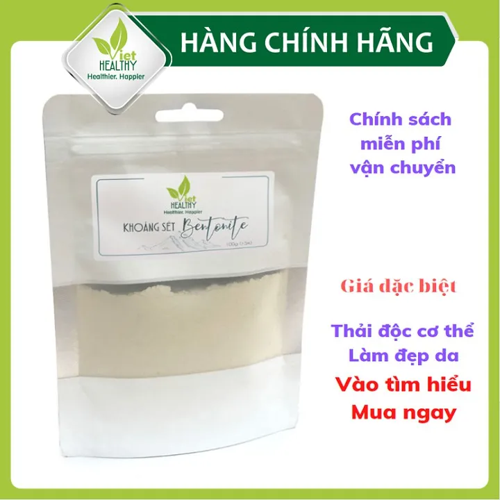 Ảnh Khoáng sét Bentonite Clay Viet Healthy 100g 3