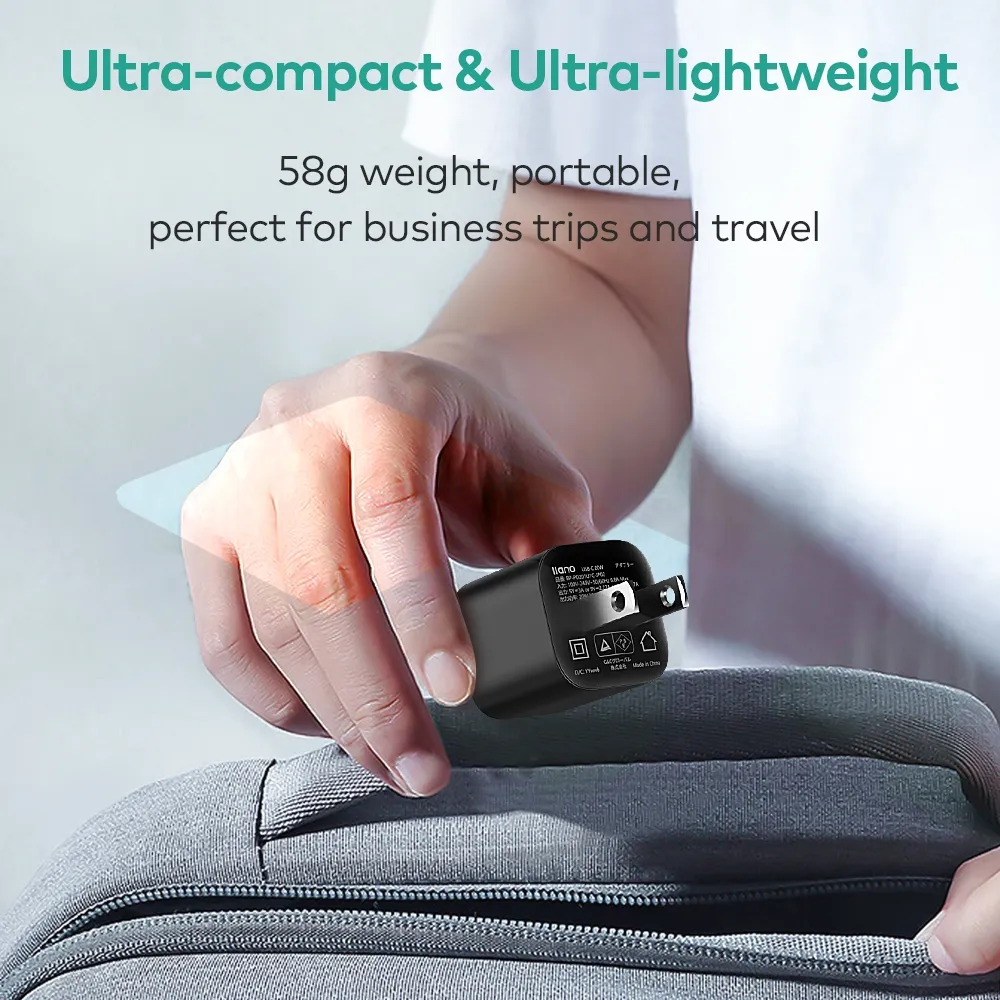 Ảnh Khối sạc Llano USB C Bộ sạc 20W 3.0 Bộ sạc nhanh nhỏ gọn cho dòng iPhone, Galaxy, Pixel 4 / 3, iPad 4