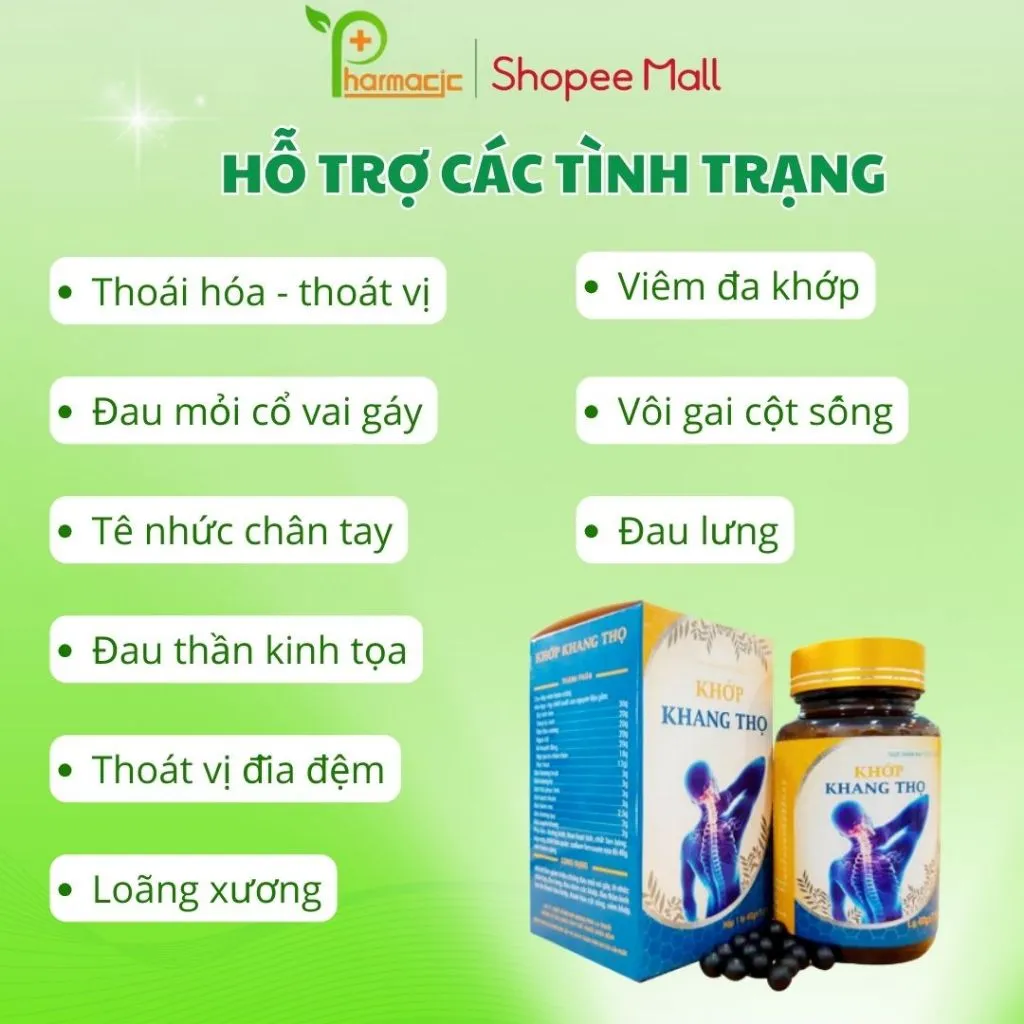 Ảnh Khớp KHANG THỌ Chính Hãng, 200 Viên Hoàn - Giải Pháp Cho Người Bệnh Xương Khớp 2