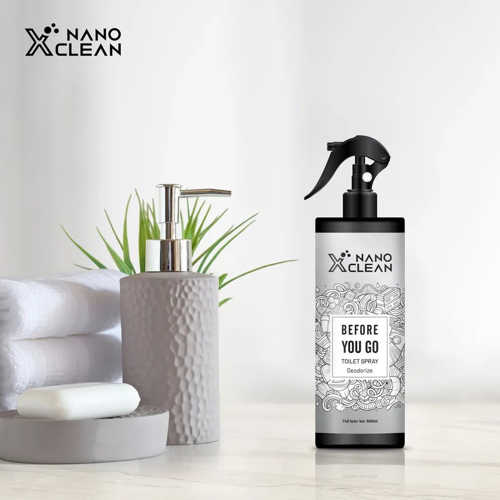 Ảnh Khử mùi toilet nhà vệ sinh nano bạc Nano Xclean - khử mùi khó chịu, mùi khói thuốc, ẩm mốc nhà vệ sinh 500ML 4