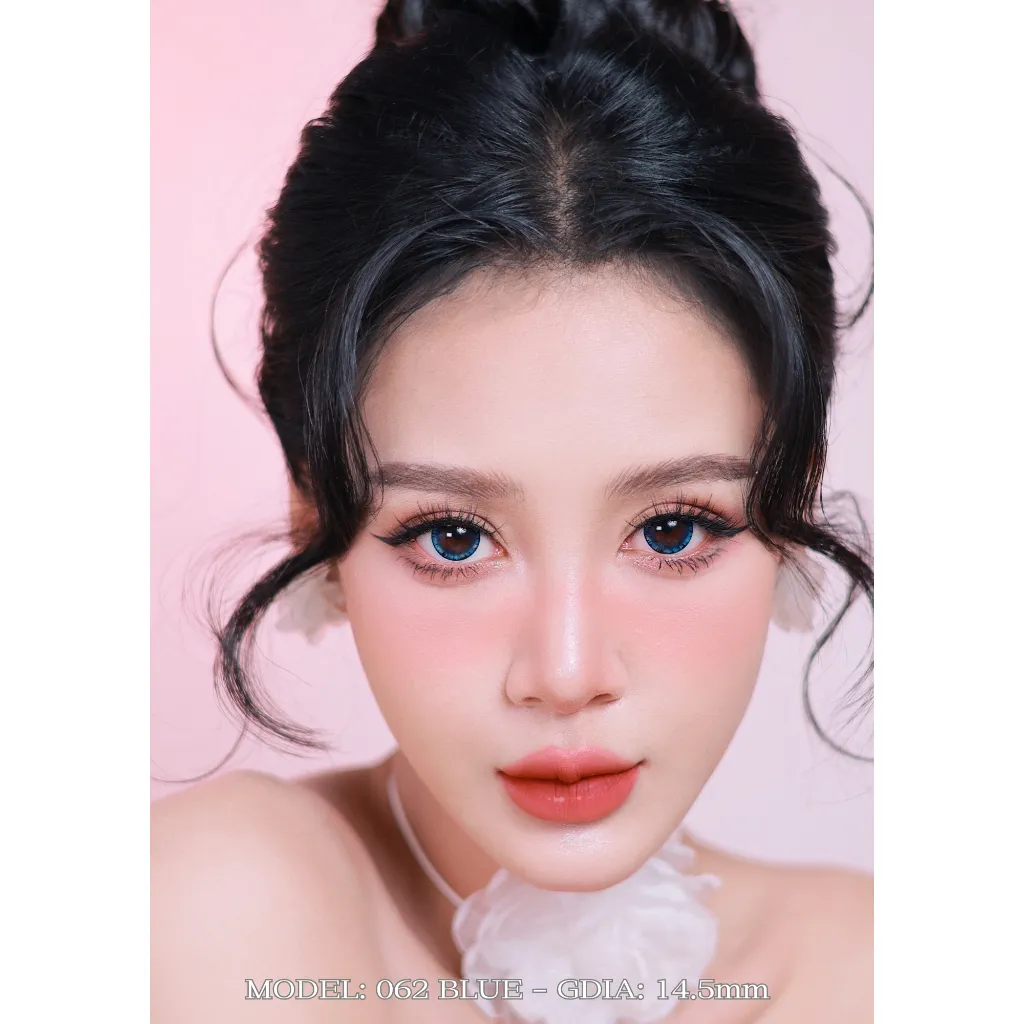Ảnh Kính áp tròng LUNA EYES 062 BLUE - Lens size to 3