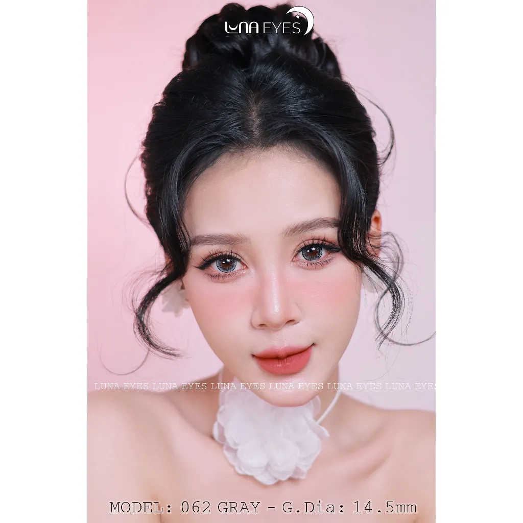 Ảnh Kính áp tròng LUNA EYES 062 Gray size to - lens 1 ngày 3