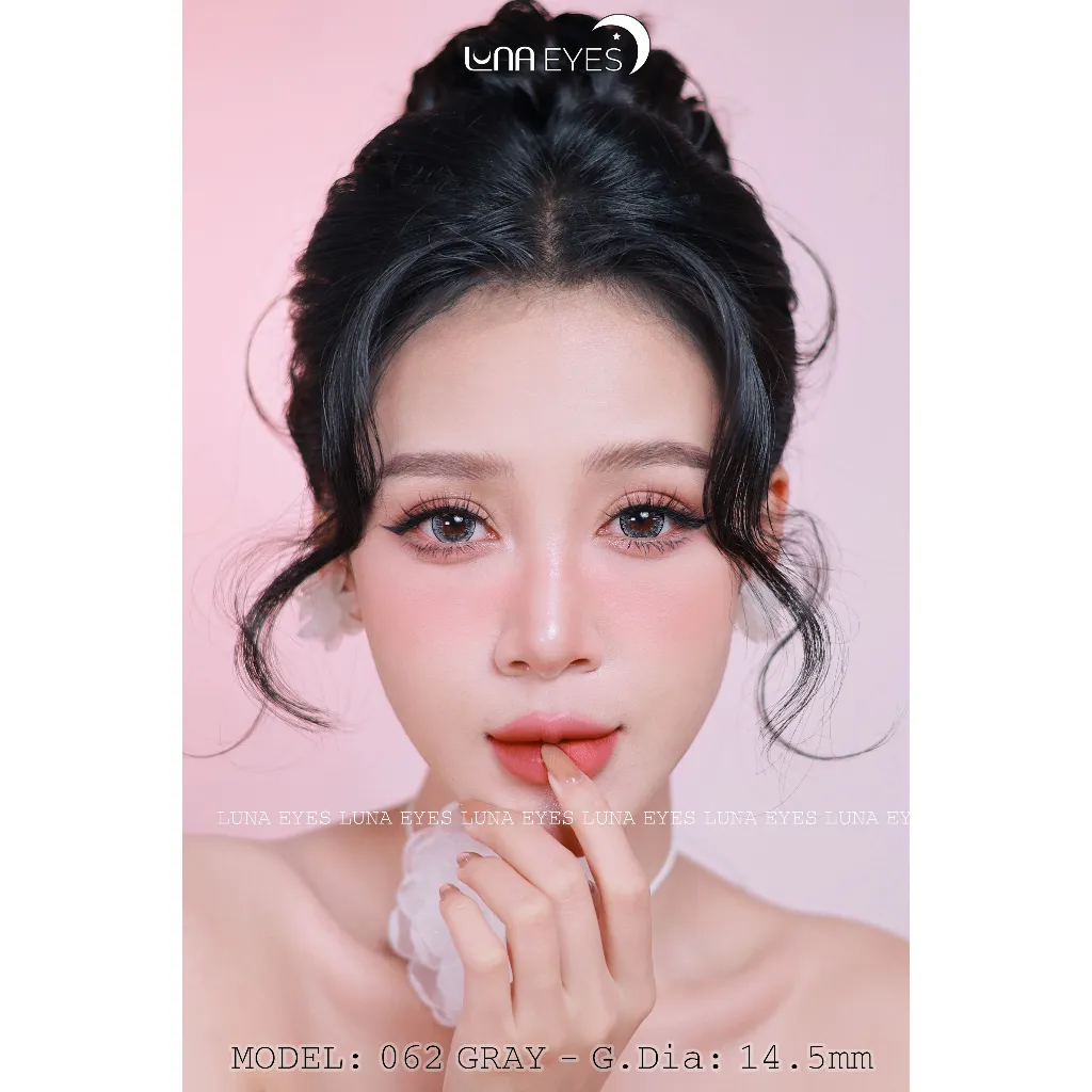 Ảnh Kính áp tròng LUNA EYES 062 Gray size to - lens 1 ngày 4