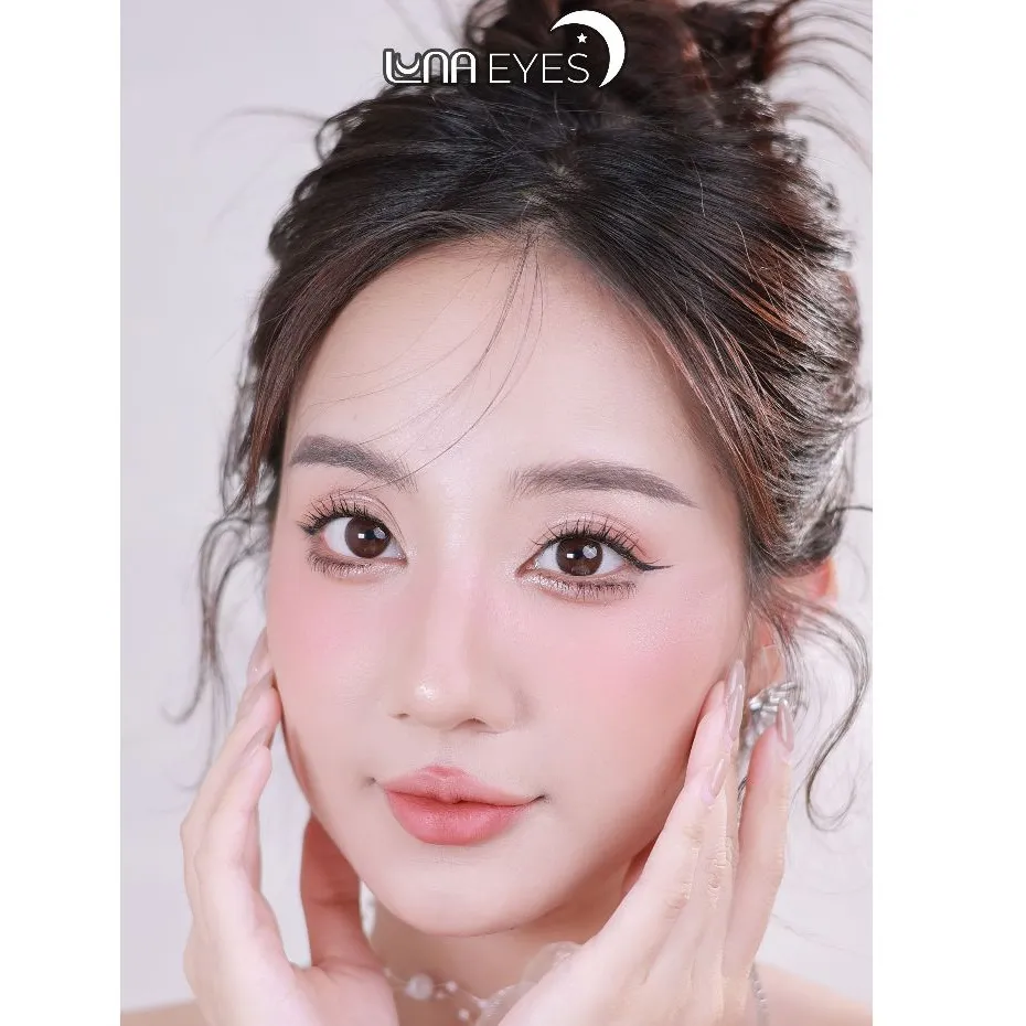 Ảnh Kính áp tròng LUNA EYES 428 Choco, size vừa - lens 1 ngày 3