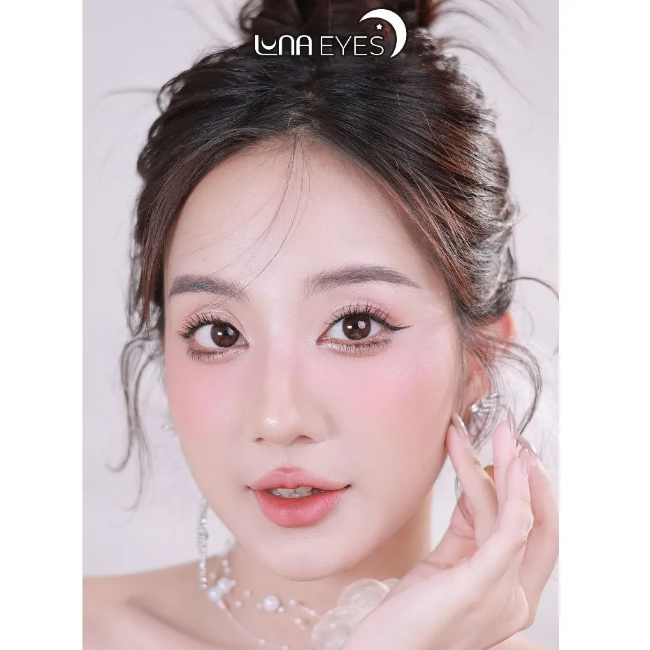 Ảnh Kính áp tròng LUNA EYES 428 Choco, size vừa - lens 1 ngày 4