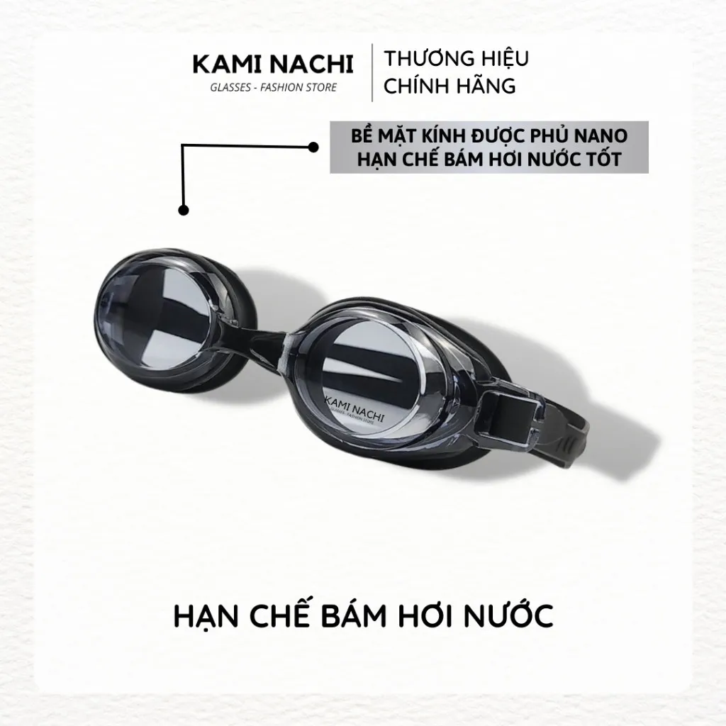 Ảnh Kính bơi cận cho người lớn nam nữ có độ từ 1.5 độ đến 9.0 độ chính hãng KAMI NACHI 2