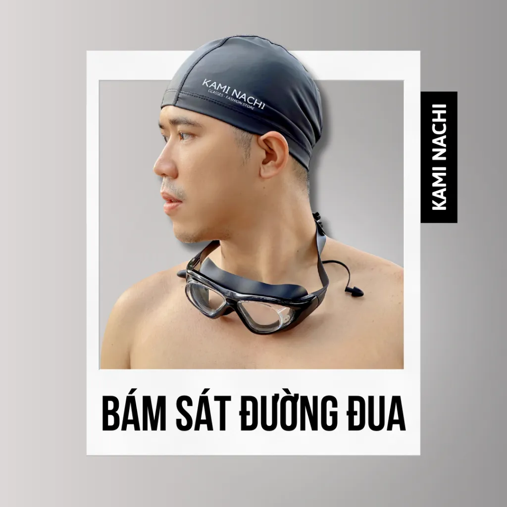 Ảnh Kính bơi cận nâng cấp cho người lớn có độ cận từ 2.0 đến 9.0 độ chính hãng KAMI NACHI 1