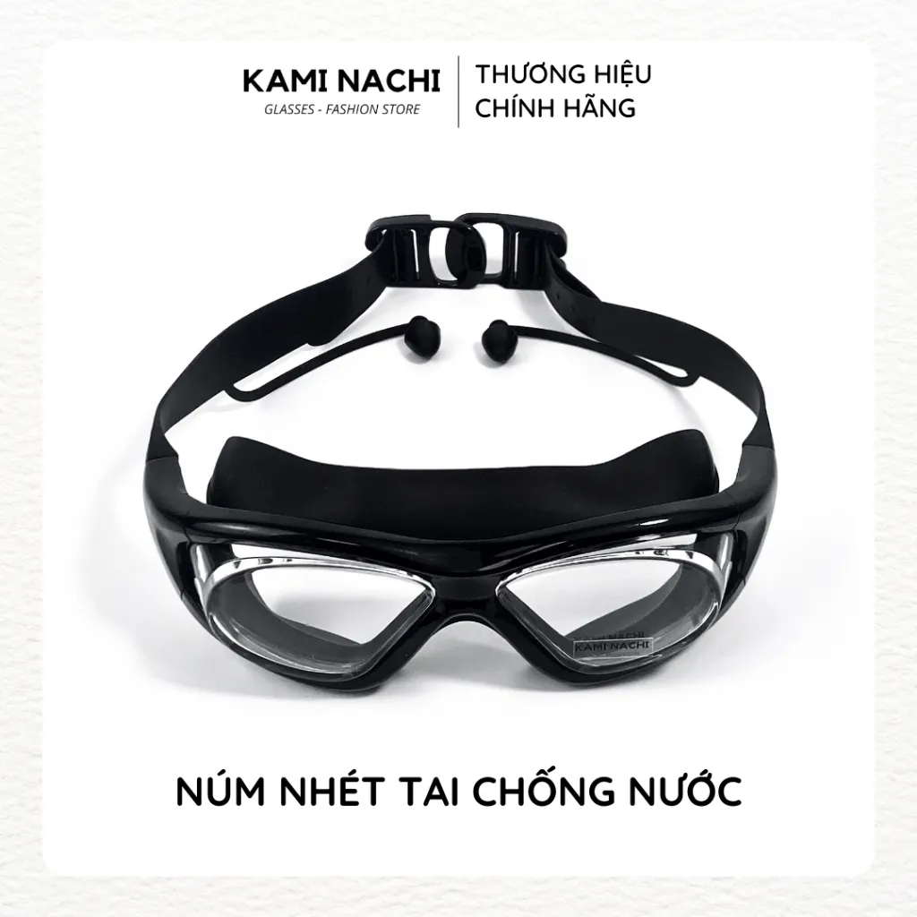 Ảnh Kính bơi cận nâng cấp cho người lớn có độ cận từ 2.0 đến 9.0 độ chính hãng KAMI NACHI 4