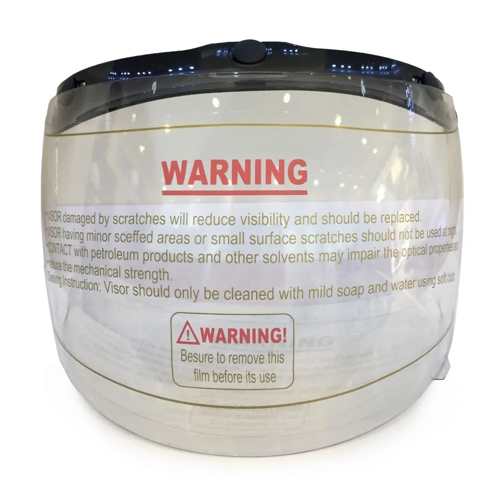 Ảnh Kính chắn gió, chắn bụi mũ bảo hiểm cao cấp Protec, 3 khuy bấm tiện lợi gắn mũ 1/2 và 3/4 3