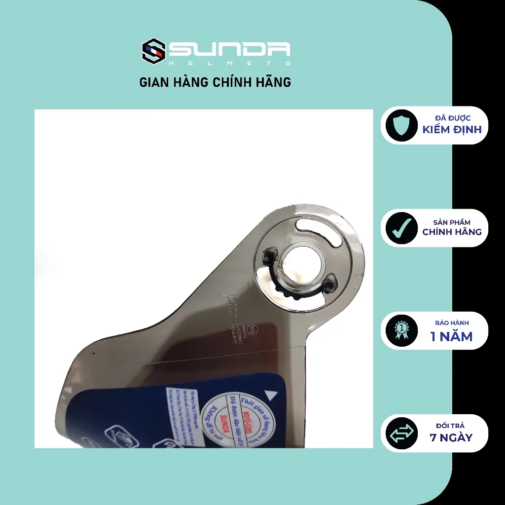 Ảnh Kính chính hãng thay thế cho nón bảo hiểm SUNDA 228 4