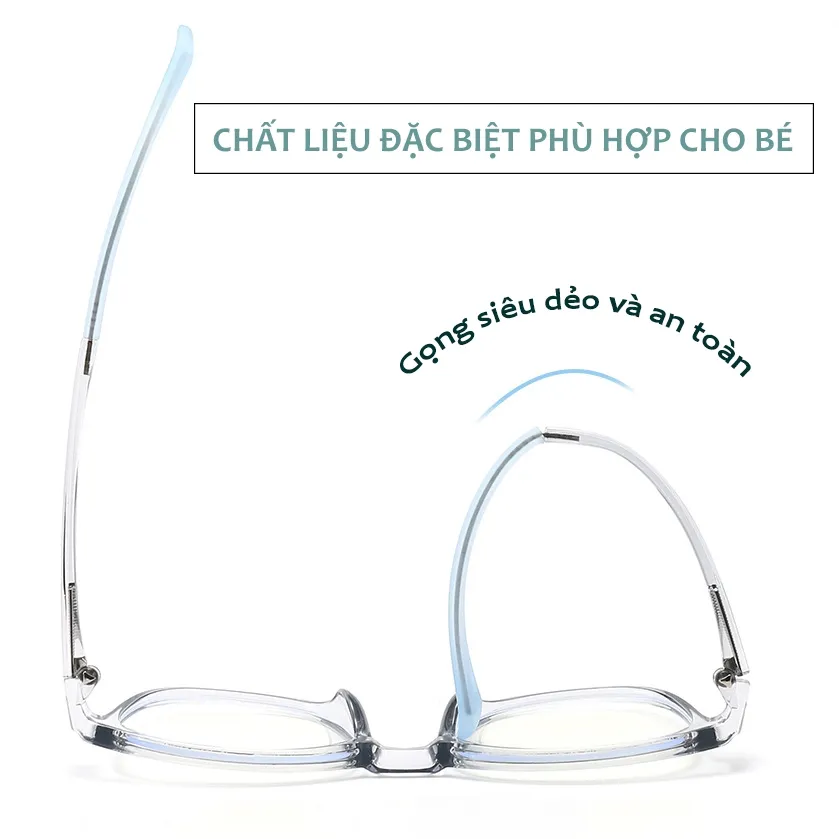 Ảnh Kính Chống Ánh Sáng Xanh Trẻ Em AORON 4-10 Tuổi Gọng Chống Gãy Cho Bé Và Gái Giảm Mỏi Mắt Khi Dùng Máy Tính AK210 2