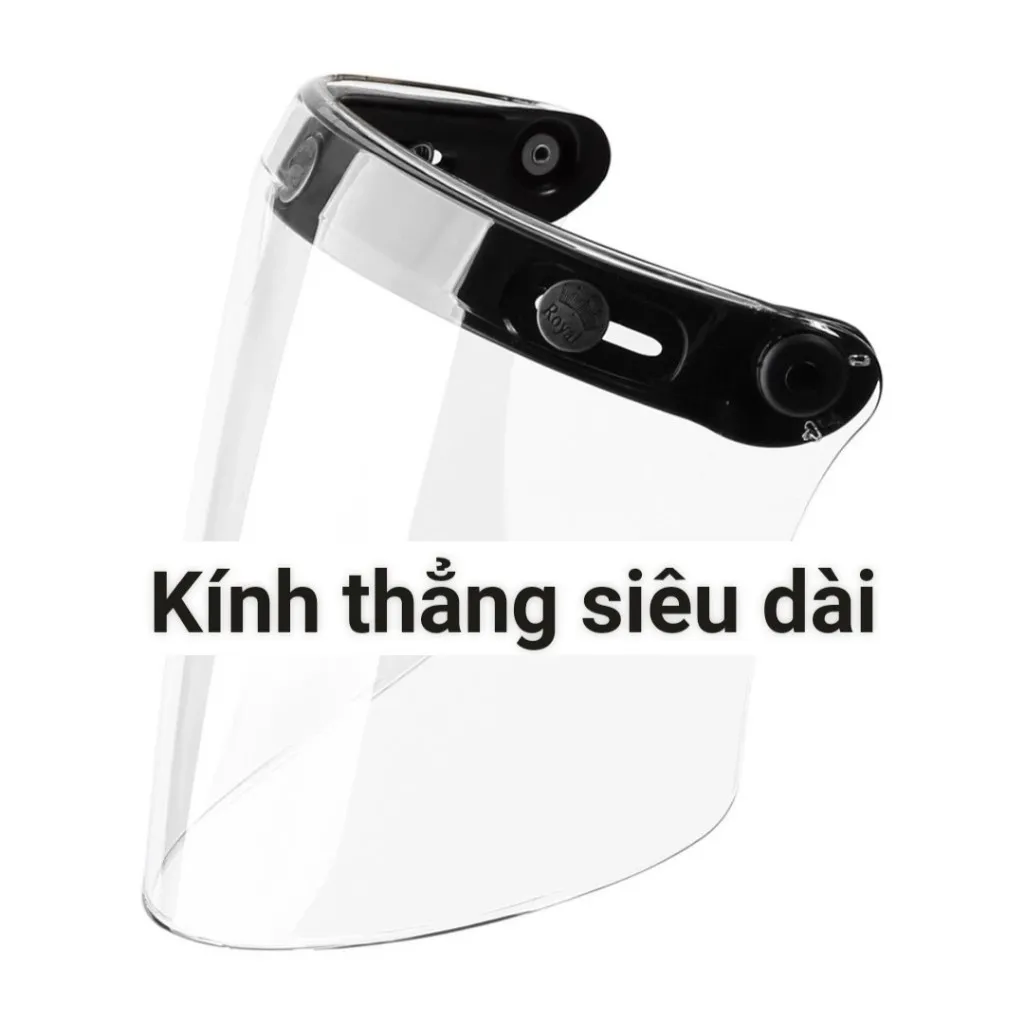 Ảnh Kính cúc bấm gắn nón/ mũ bảo hiểm 1/2 và 3/4 có nút ở đỉnh 1