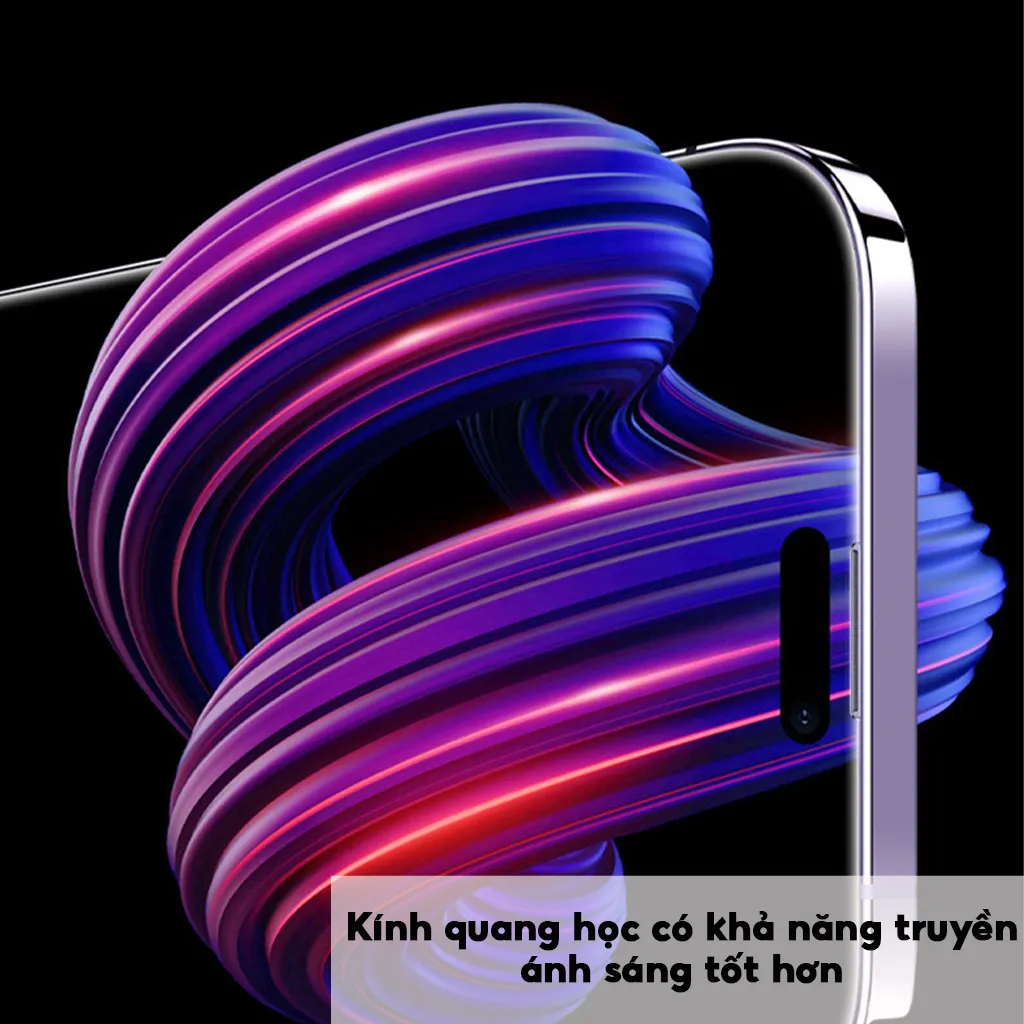 Ảnh Kính Cường Lực 3D Trong Suốt Chính Hãng KUZOOM Dùng IP X-11-12-13-14-15-16-PRO-PLUS-PROMAX 3