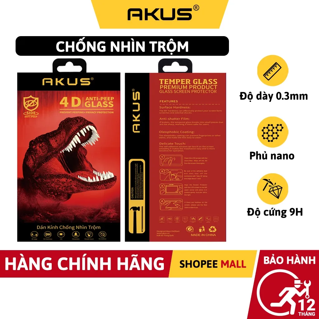 Ảnh Kính cường lực chống nhìn trộm 7, 7 Plus/8 Plus,X, Xs Max/11Pro/11 ProMax/12/12 Pro Max13/13 Pro Max - AKUS 1