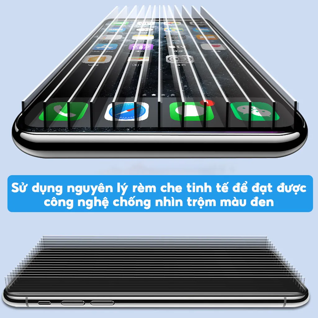 Ảnh Kính Cường Lực Chống Nhìn Trộm Chính Hãng KUZOOM Chống Bám Bụi Màng Loa Cho X-16-PLUS-PRO-PROMAX 4