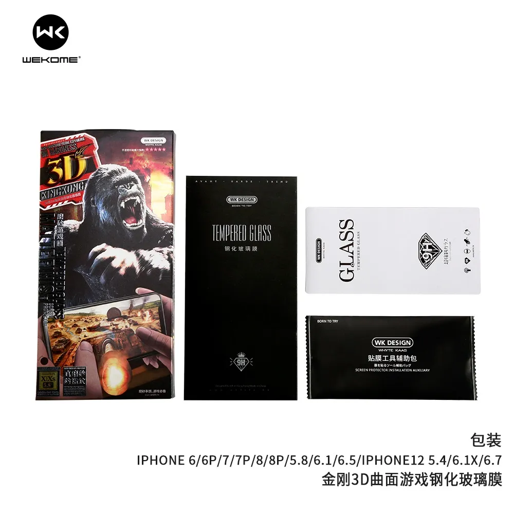 Ảnh Kính Cường lực Chống vân tay KINGKONG WEKOME Nhám AG chống mồ hôi chơi Game 030 Iphone X Xs Max 11 12 13 14 15 16 Promax 2