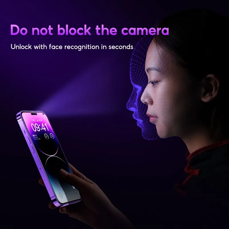 Ảnh Kính Cường Lực hd Bảo Vệ Toàn Màn Hình 360 Độ Cho iphone 15 14 plus 13 12 11 pro max xr 4
