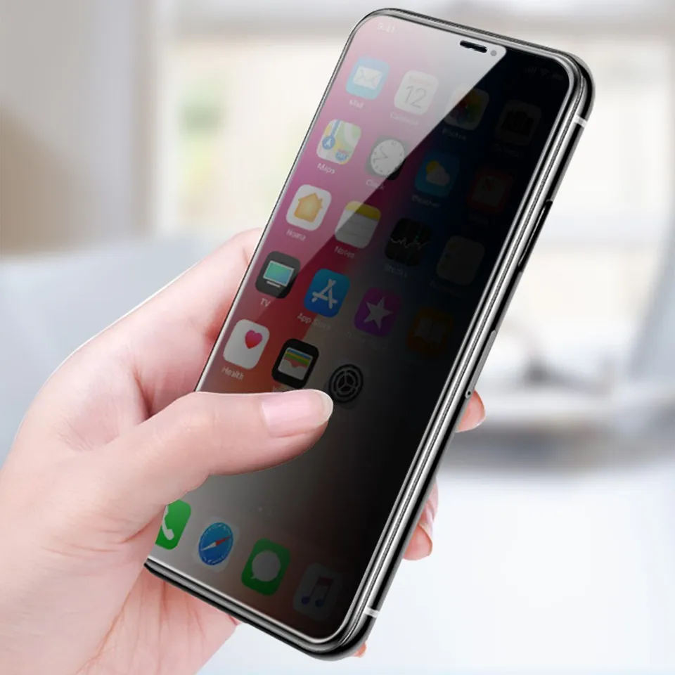 Ảnh Kính Cường Lực iphone chống nhìn trộm KTM full màn, ip 7plus/xsmax, 11Promax, 12 13 14 Pro max 2