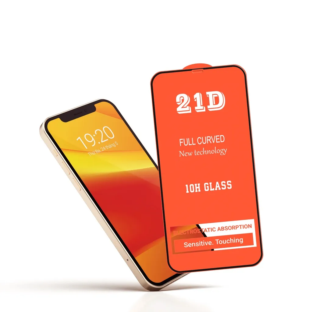 Ảnh Kính Cường Lực Iphone Full màn 21D cho IP 6 6s 7 8 Plus SE X XS XS Max 11 12 13 14 Plus Pro Max - BH Vinzy 2