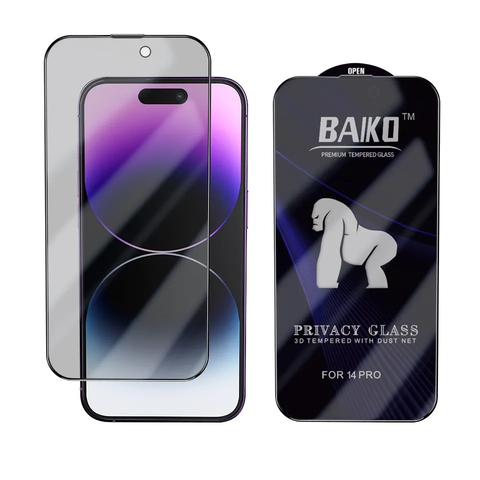 Ảnh Kính cường lực iphone KINGKONG BAIKO chắn bụi loa 9H siêu mượt 16 15 14 13 12 11 Promax 7 8 Plus Xr Xs x 4