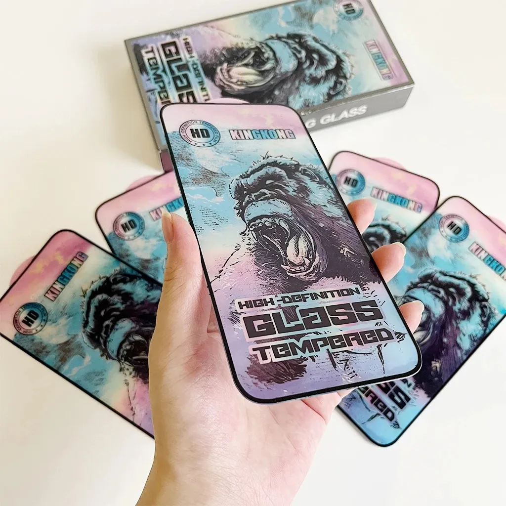 Ảnh Kính Cường Lực Iphone KK XANH full Màn 7/8/plus/X/Xsmax/6/11/12/13/14/15/16/pro/Promax... 2