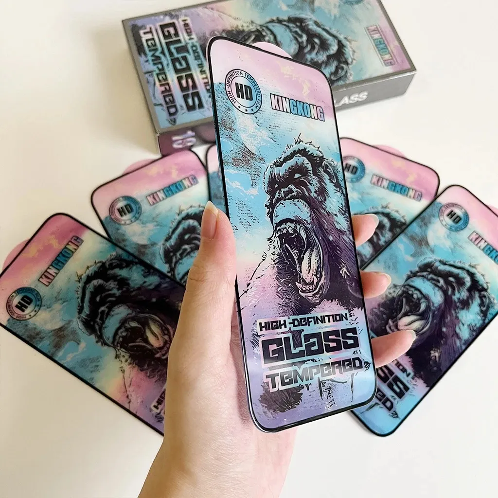 Ảnh Kính Cường Lực Iphone KK XANH full Màn 7/8/plus/X/Xsmax/6/11/12/13/14/15/16/pro/Promax... 3