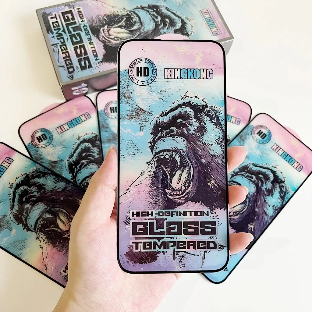 Ảnh Kính Cường Lực Iphone KK XANH full Màn 7/8/plus/X/Xsmax/6/11/12/13/14/15/16/pro/Promax... 4