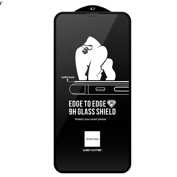 Ảnh Kính cường lực KINGKONG WEKOME 009 hộp sắt full màn iphone 7 8 X XS Max 11 12 Pro 13 13 14 15 16 promax 2