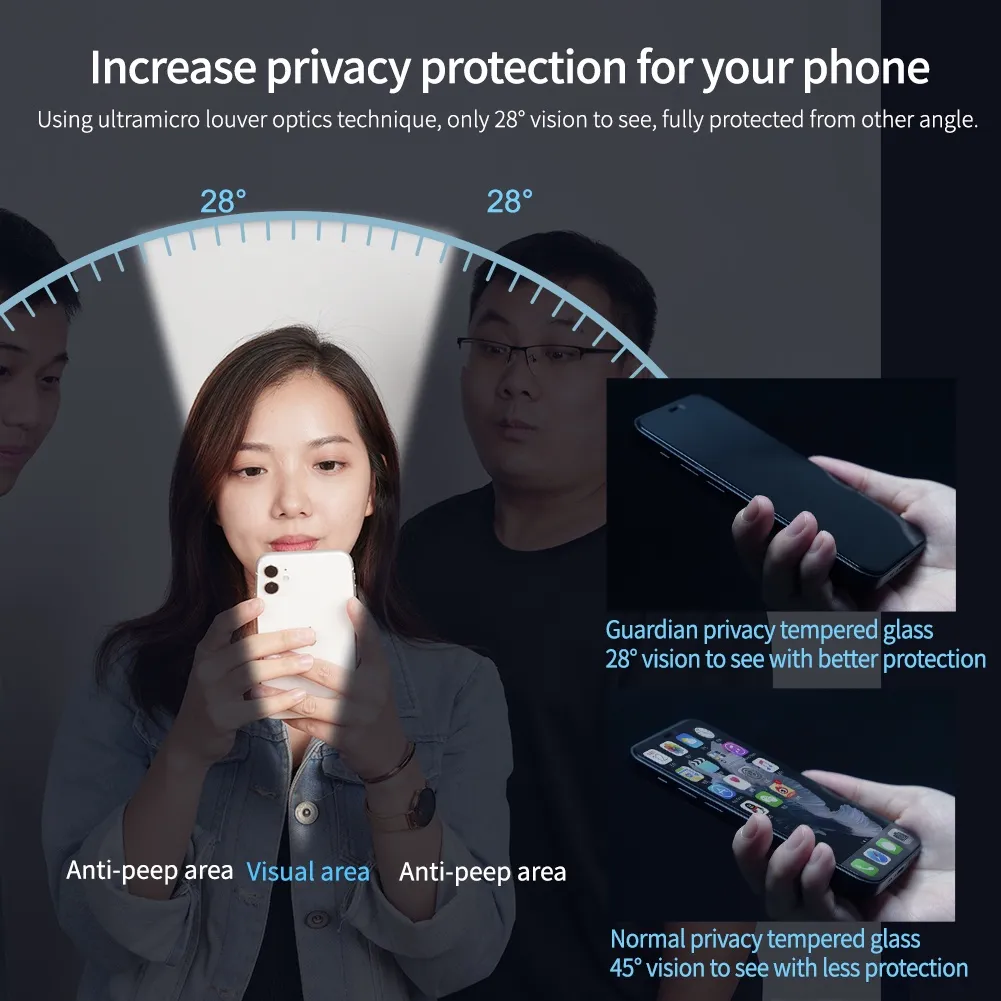 Ảnh Kính cường lực NILLKIN bảo vệ toàn màn hình chống nhìn trộm dành cho iPhone 13/13Pro 4
