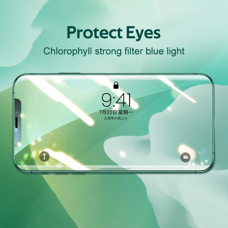 Ảnh Kính cường lực TBTIC Bảo vệ màn hình cho iPhone 16 15 14 13 12 11 Plus Pro Max Mini SE 2020 X Xs Xr 8 7 6 6s Chống ánh sáng xanh Ánh sáng xanh Bảo hiểm toàn diện 3