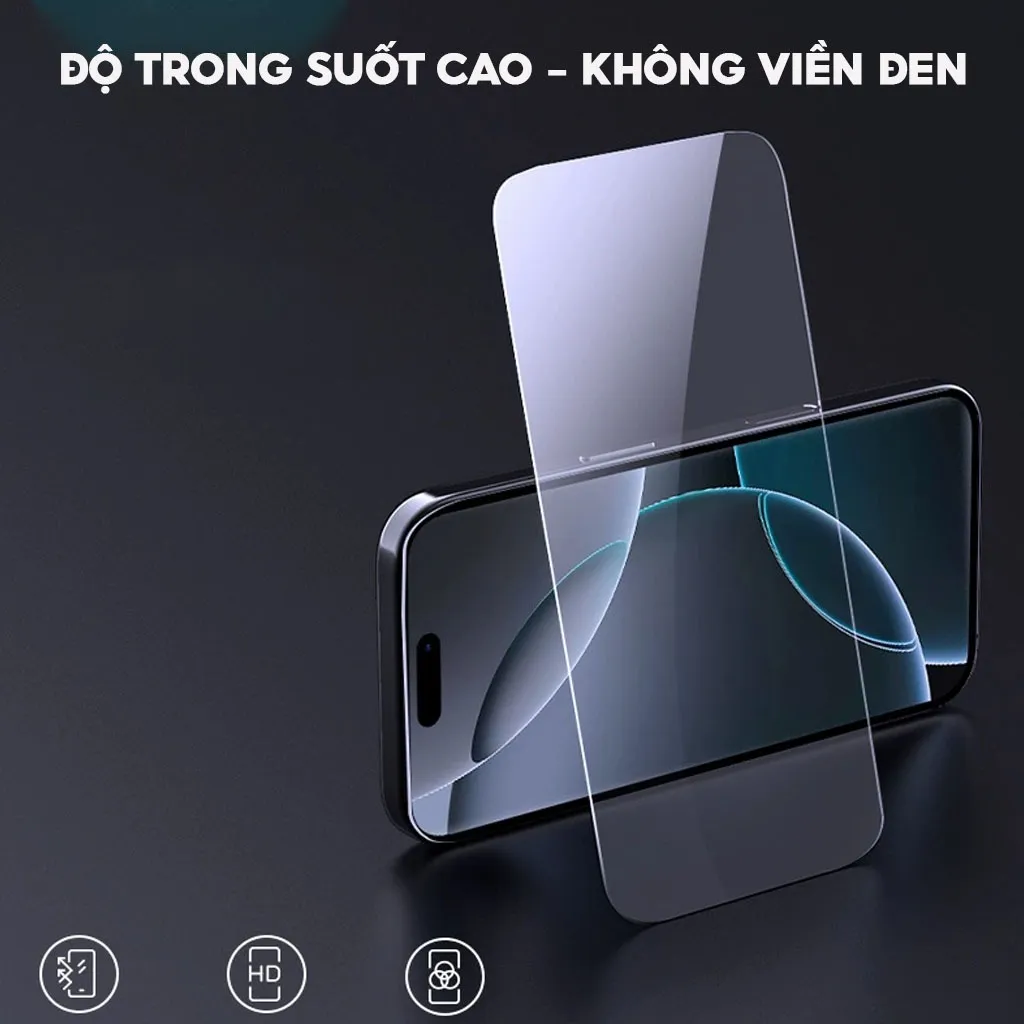 Ảnh Kính Cường Lực Trong Suốt Không Viền Đen Chính Hãng GOR Dùng Cho Máy X-11-12-113-14-15-16- Không Full Màn Hình 3
