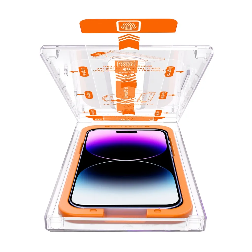 Ảnh Kính Cường Lực tự dán MAGICBOX KINGKONG bảo vệ loa cho iphone x xs xsm 11 12 13 14 15 16 pro promax 3