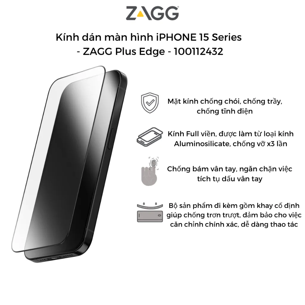 Ảnh Kính cường lực ZAGG các loại: trong, nhám, chống nhìn trộm, bảo vệ mắt, XTR 4