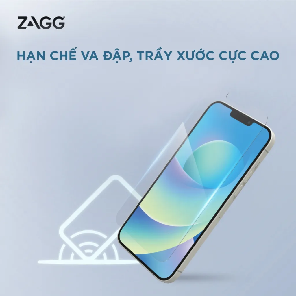 Ảnh Kính Cường Lực ZAGG GLASS, Bảo Vệ Mạnh Mẽ, Hạn Chế Va Đập, Trầy Xước dành cho iPhone X/XS/11Pro/13/14/15/16 4