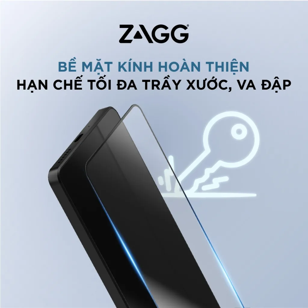 Ảnh Kính dán màn hình trong suốt cho Xiaomi Redmi Note 13Pro 4G - ZAGG Plus Edge-Chống trầy xước, va đập 1