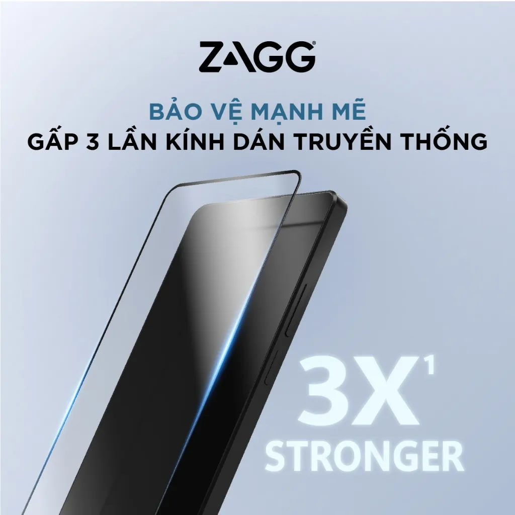 Ảnh Kính dán màn hình trong suốt cho Xiaomi Redmi Note 13Pro 4G - ZAGG Plus Edge-Chống trầy xước, va đập 3