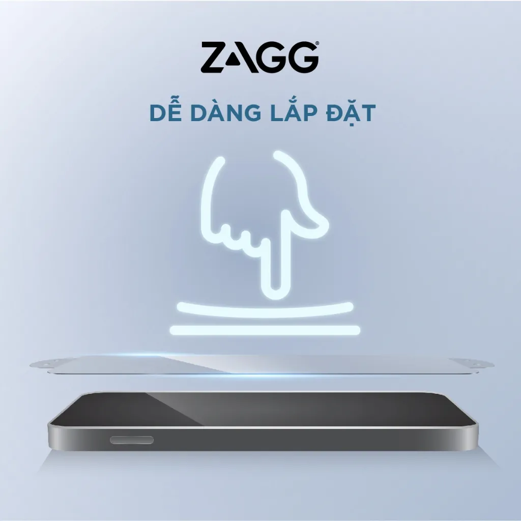 Ảnh Kính dán màn hình trong suốt cho Xiaomi Redmi Note 13Pro 4G - ZAGG Plus Edge-Chống trầy xước, va đập 4
