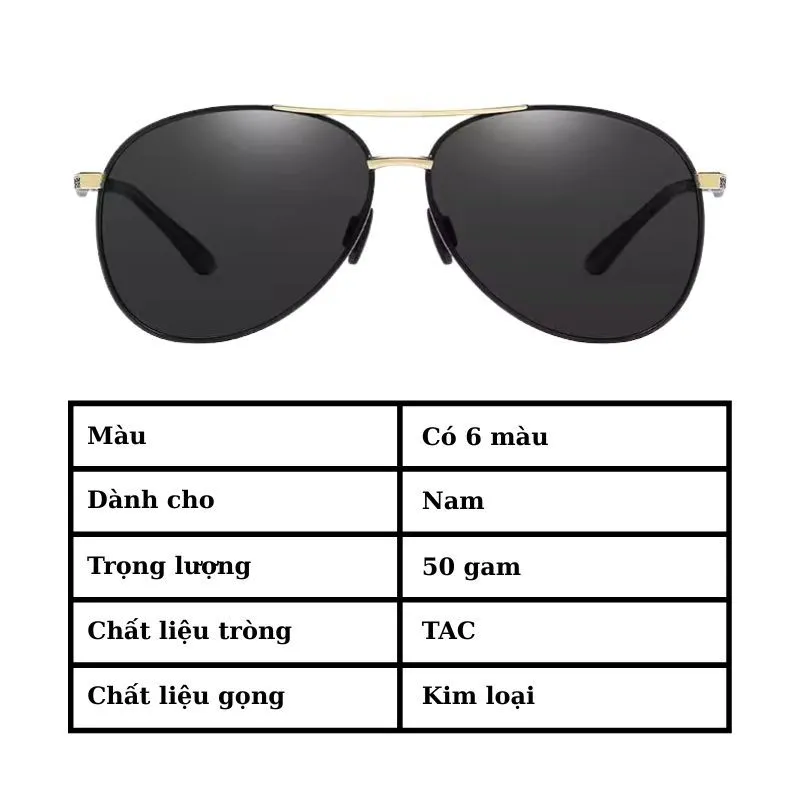 Ảnh Kính Mát Nam Cao Cấp AORON Tròng Mắt Polaroid Chống Chói Lóa Và Tia UV Cực Tím Đẳng Cấp Nam Tính Cực Chất AK124 3