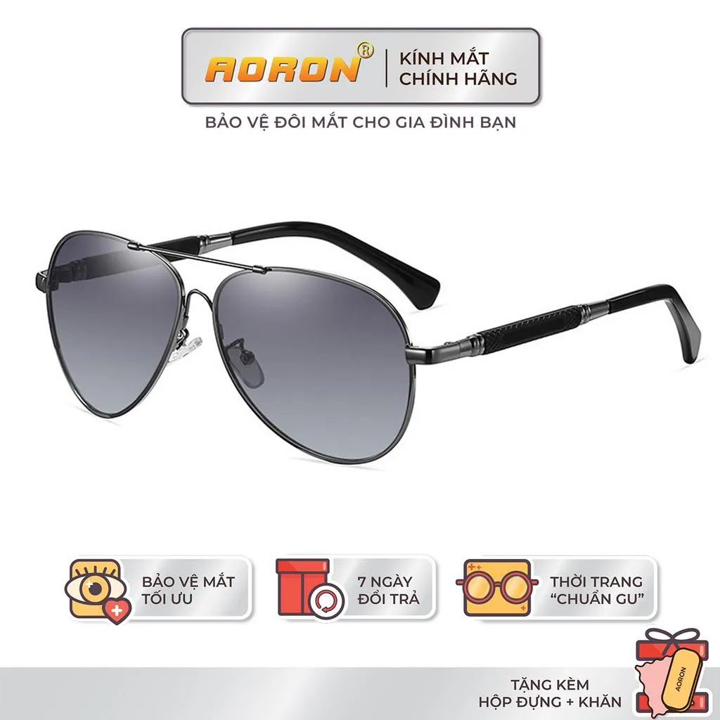 Ảnh Kính Mát Thời Trang Nam AORON Mắt Đổi Màu Râm Mát Phân Cực Đi Ngày Và Đêm Chống Tia UV - AK049 1